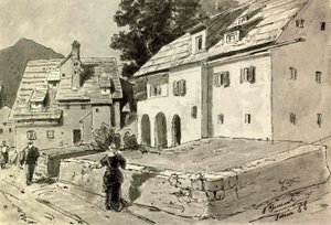 Motif from Idrija by Ladislav Benesch